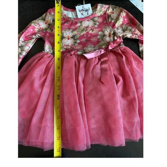 Baby Girls Thanksgiving Dress Outfit - Picture 3 of 4